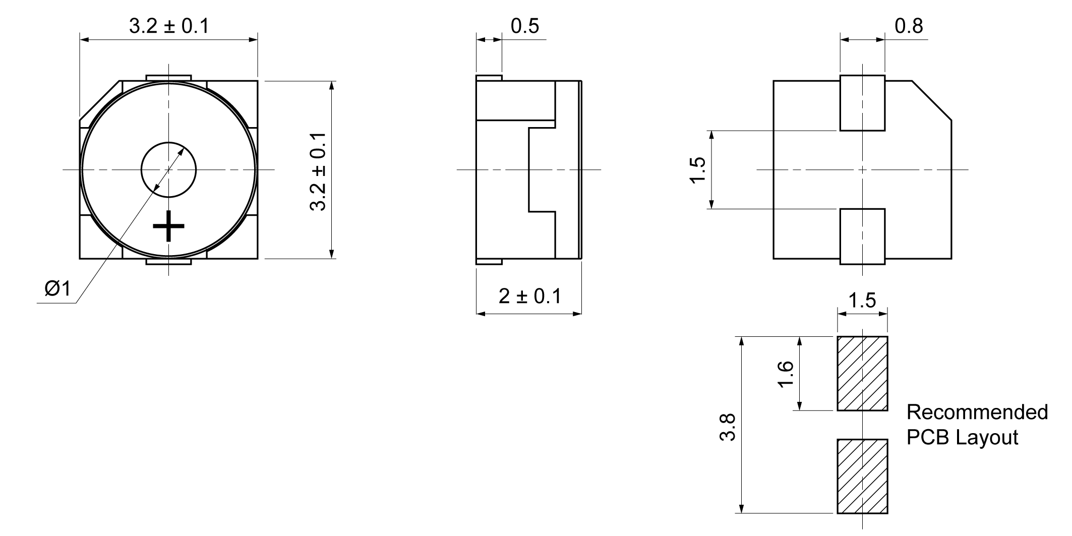 SMT3220T-40A3-12 Mechanical Drawing